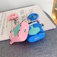thumbnail image 4 of LEWOTE Apple Apple AirPods 1 & 2 3D Anime Shockproof Earbud Case, Stitch Pink, 4 of 5