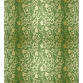 thumbnail image 3 of Green and Yellow Duvet Cover Set Queen Size, Old Fashioned Pattern with Vintage Curls Traditional Artistic Flourish, Decorative 3 Piece Bedding Set with 2 Pillow Shams, Green Yellow, by Ambesonne, 3 of 3