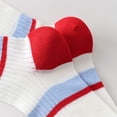 thumbnail image 6 of Womens Cute Cartoon Embroidered Crew Socks 3-Pair Pack Fun Patterned Cotton Knit Soft and Stretchy Casual Style - 3 pcs-C, 6 of 7