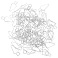 thumbnail image 2 of 100 Pcs Crochets de Plafond Clips T-bar Cintres Suspendus, 2 of 9