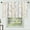 Yellowgray, variant on Black Tree Curtains 27 Inches Wide 24 Inches Length 2 Panels Vintage Leaf Rod Pocket Window Curtain Plant Printed Curtains for Kitchen Bathroom