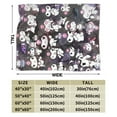 thumbnail image 3 of Kuromi Blanket, Anime Throw Blanket For Couch Sofa Bed, Soft Cozy Lightweight Warm Flannel Blanket, Home Decor, Anime Gifts For Boys Girls Kids Teens, 80"X60", 3 of 9