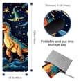 thumbnail image 4 of Dinosaur Gym Towel with Storage Bag, 72.8"x26.8", Suitable for Yoga, Pilates, Fitness - Yoga Blanket, Hot Yoga Towel, Yoga Towels Included, 4 of 6