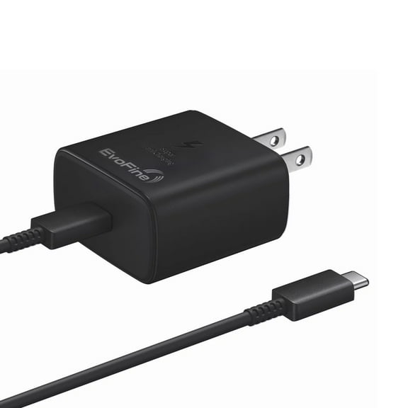 EvoFine Samsung Changer 45W USB-C Super Fast Charging Wall Charger with 5A Cable - Completable with Samsung Galaxy S23/ s22 Ultra/ S22/ S22 / S21/ S20 /Galaxy and more