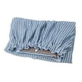 thumbnail image 5 of 1Pc Soft Absorbent Thin Striped Bath Towel Blue 27.8" Length for Bathroom with Adjustable Button, 5 of 7