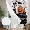 thumbnail image 6 of Halloween Shower Curtain - Water Repellent Fabric Shower Curtains Washable, Funny Ghost Pumpkins Black Cat Truck Wooden Decorative Polyester Cloth Bathroom Curtains Modern Bath Decor 36"x72", 6 of 8