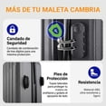 thumbnail image 2 of Set de Maletas 20'', 24'' y 28'' Rígidas BAGIAU Colores negro 20", 24" y 28", 2 of 8