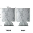 thumbnail image 2 of WIRESTER Neoprene Beer & Soda Sleeve Cover, Set of 6 Stone Marble, 2 of 3