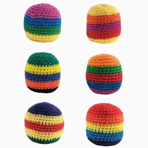 Bolas de ganchillo hechas a mano Bolsas de arena deportivas de punto Bolsas coloridas para adultos principiantes