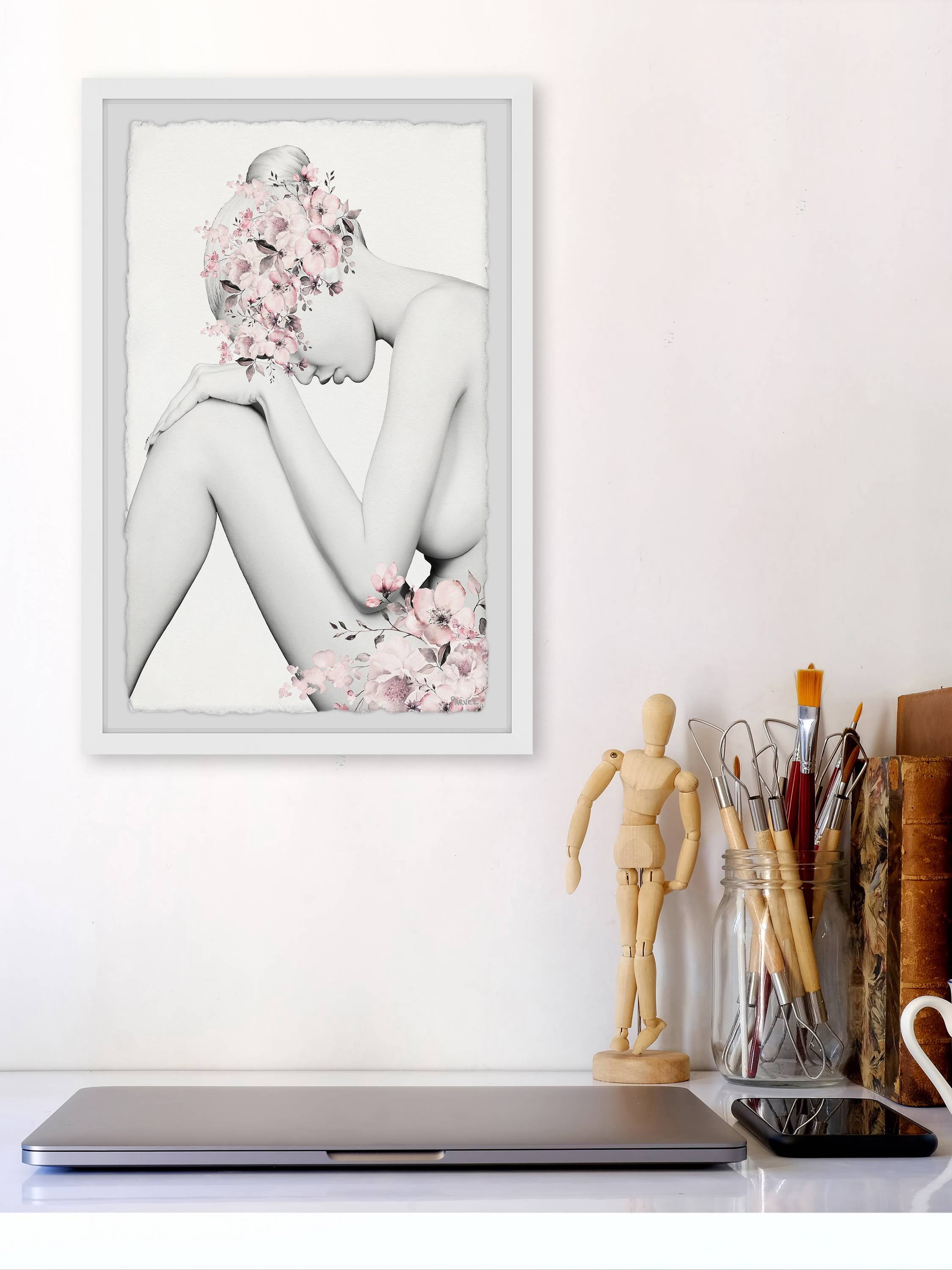 Parvez Taj Cherry Bloom Framed Wall Art