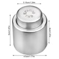 thumbnail image 3 of Tapón de botella de vino Sellador de champán de mantenimiento fresco de acero inoxidable Tapa resellable a prueba de fugas, Champán Advancent LF0110-02B*2, 3 of 6