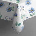 thumbnail image 5 of Pioneer Flower Floral Print Pattern Square Tablecloth, Waterproof Wipeable Spillproof Washable Table Cover for Home Kitchen Party Decor, 42"x42", 5 of 6