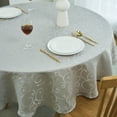 thumbnail image 3 of Hong and Arts Inc. Marina Decoration Jacquard Water Resistant Thick Solid Decorative Home Kitchen Tablecloth Liquid Repellent and Stain Resistant, 3 of 5