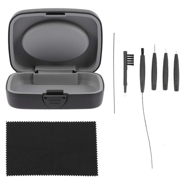 1 Set Hearing Aid Cleaning Tool BTE Hearing Aid Cleaning Brush with Case