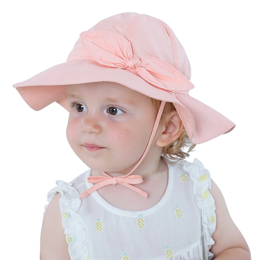 0-6 Month Baby Boy Bucket Sun Hat with Chinstrap Summer Cotton Elephant Newborn 