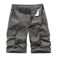 thumbnail image 2 of Xunlbb Mens Shorts Clearance Cargo Shorts for Men, Men's Summer Fashion Solid Color Casual Shorts Multi-Pocket Cargo Shorts, S-XL, 2 of 3