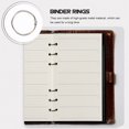 thumbnail image 3 of HLONK60Pcs Metal Binder Rings Loose Leaf Binder Rings DIY Binder Rings Reusable Binder Rings, 3 of 7