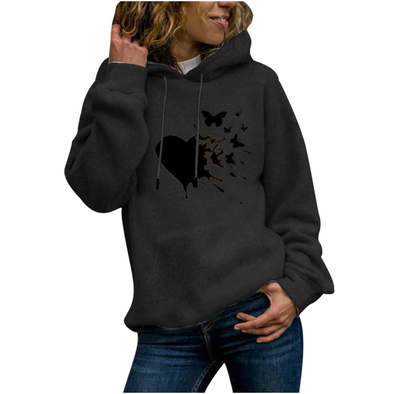Women Hoodies Clearance Autumn Winter Ladies LongSleeved Pullover