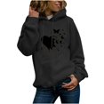 thumbnail image 1 of Pull à Manches Longues Automne Hiver pour Femmes, Imprimé, Col Rond, Sweat à Capuche, 1 of 5