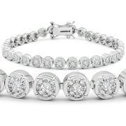 1 Carat Miracle Set Diamond Bracelet, 7 Inches For Women