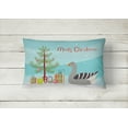 thumbnail image 2 of Carolines Treasures BB9260PW1216 Pilgrim Goose Christmas Canvas Fabric Decorative Pillow, Teal, 12H x16W, multicolor, 2 of 3