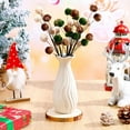 thumbnail image 2 of BinKFF 12 Inch Christmas Tree Picks Velvet Christmas Ornaments Spheres Ball Pick Velvet Xmas Tree Branches Hanging Decoration Wreath Home Office Party Ornament, 2 of 5