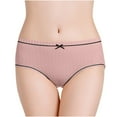 thumbnail image 3 of Swuxness Women's Soft Breathable Briefs, Women's Underwear, Women's Solid Color Soft Comfortable Breathable Briefs Panties for Ladies Pink, L, 3 of 5