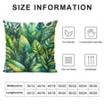 thumbnail image 6 of GOSMITH Green Banana Leaves Farmhouse Décor Colorful Tropical Leaves Decorative High-Quality 2-Piece Plush Pillowcase Set White, 6 of 6