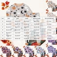 thumbnail image 3 of Cdudpw Toddler Girl Halloween Pajamas Sets Halloween Print Tops Pants Sleepwear Kids Girls Nightgown Outfits(A008-Purple), 3 of 9