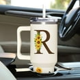thumbnail image 7 of Personalized Sunflower Monogram Cup for Women, Mom, Wife, Boss Lady, Coworkers-Custom 40oz Tumbler with Handle- Unique Birthday, Christmas, Boss Day Gift for Her, 7 of 7