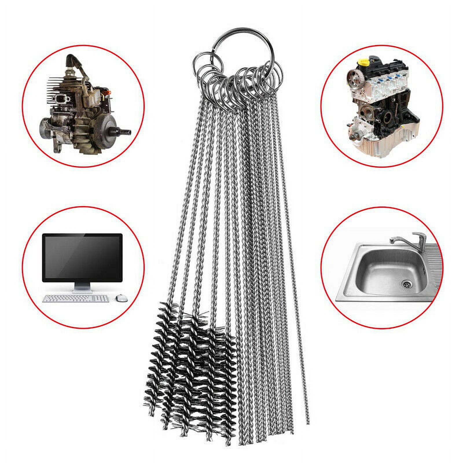 Universal Carburetor Jet Cleaning Tool Kit - 304 Stainless Steel Wires - For Motorcycle, ATV, Small Engines