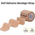 thumbnail image 2 of 2 Inch Self-Adhesive Bandage Wrap, Elastic Tape for Wrist and Ankle, 40 Rolls (Beige), 2 of 5