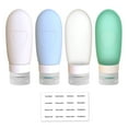 thumbnail image 2 of VODVOB Reusable Silicone Travel Bottles - Loving Heart Dispensing Bottle Containers for Lotion, Shampoo, Baby Food, TSA Approved - Assorted Colors, 2 of 9