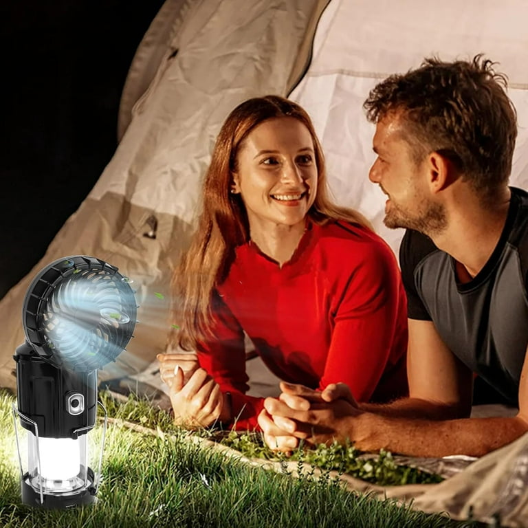 Keyrank Solar Rechargeable LED Camping Lantern with Fan photo 6