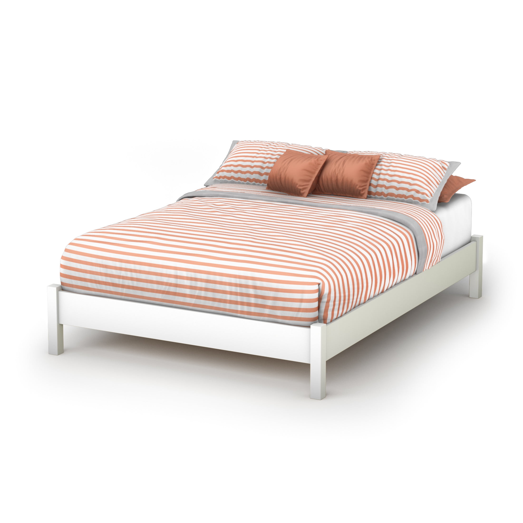 South Shore Step One, Contemporary Bed, Full White