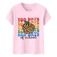 thumbnail image 5 of iTNHFP T-Shirt Décontracté Tendance pour Femmes Imprimé Cœur de la Saint-Valentin Lettre Col Rond Manches Courtes, 5 of 5
