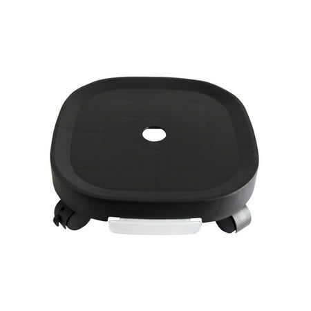 

Pot Tray Portable Replacement Solid Color Rectangular Reusable Washable Heavy Duty Office Balcony Vase Holder with Brake Black Size 1