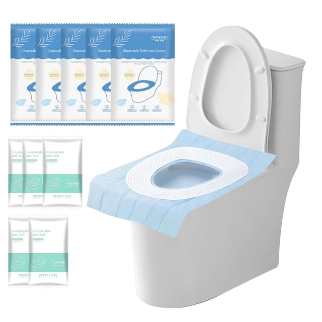 Cobertores Desechables para Asiento de Inodoro JinluCare Paquete de 55 XL