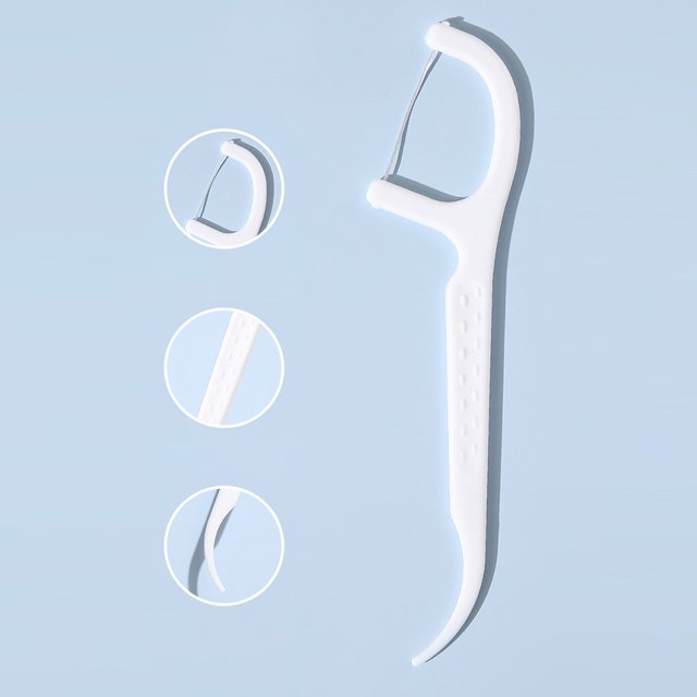 Dispensador de hilo Dental portátil estuche de almacenamiento de Limpieza de Likrtyny dientes doble abierto estuches de palillos de hilo Dental automáticos para viajar y acampar
