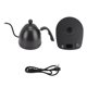 thumbnail image 1 of Hervidor de agua eléctrico de cuello de cisne con control inteligente - 600 ml de acero inoxidable negro - para el hogar y la oficina - Enchufe australiano, 1 of 10