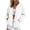 White, variant on Women's Baseball Varsity Jacket Casual Fall Snap Button Down Cardigan Outwear Coat Lightweight Fashion School Bomber Jacket with Pockets