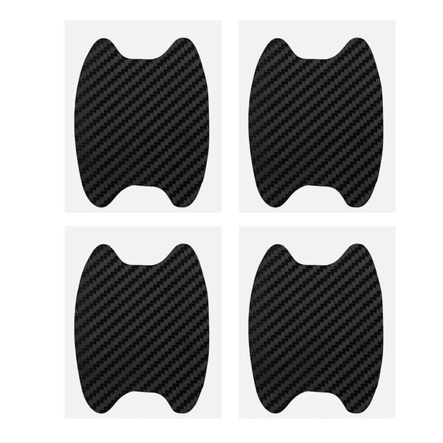 serony 4Pcs/set Universal Carbon Fiber Auto Door Handle Film Sticker Car Handle Anti Scratch Sticker Protector Films