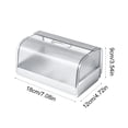 thumbnail image 3 of Oioii Rectangular Plastic Tissue Box Cover Holder, Decorative Organizer for Facial Tissue, Bathroom, Kitchen, Living Room Desk and Vanity Countertop,White, 3 of 6