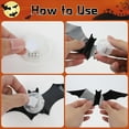 thumbnail image 6 of Janrevotw 24-Piece Bat-Themed Halloween Decorations – Halloween Led Lights, Glow-In-The-Dark Wall Decor, 3d Illuminated Bats With Indoor And Outdoor Flashing Effects, 6 of 6