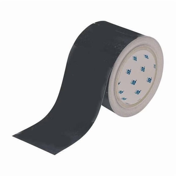 Brady Floor Tape,Black,2 inx100 ft,Roll 104310