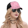 thumbnail image 5 of Disketp Breast Cancer Awareness Print Trucker Hat Men Women - Mesh Baseball SnapBack Cap, 5 of 7