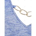 thumbnail image 3 of Camiseta de Espacio Teñido con Panel de Encaje de Talla Grande Rosegal  Mangas largas de talla grande, 3 of 5