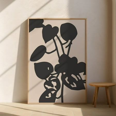 Abstract Floral Wall Art Print Modern Art Print Modern Apartment Wall Decor Mid Century Modern Botanical Art UNFRAMED PAPER POSTER Home Decor Vintage Gift Living Room Dercor