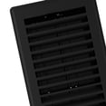 thumbnail image 3 of Imperial 3" x 10" Black Steel Floor Register, Louvered, 1-pk, 3 of 7