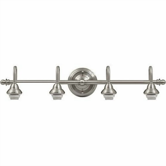 Portfolio FV09-041-5 4-Light Brushed Nickel Bathroom Vanity Light Fixture